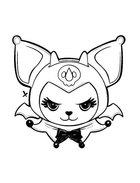 Cara De Kuromi coloring page