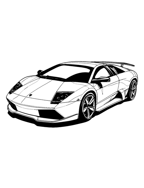 Lamborghini Murcielago Ausmalbild