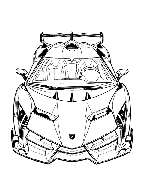 Lamborghini Veneno Ausmalbild