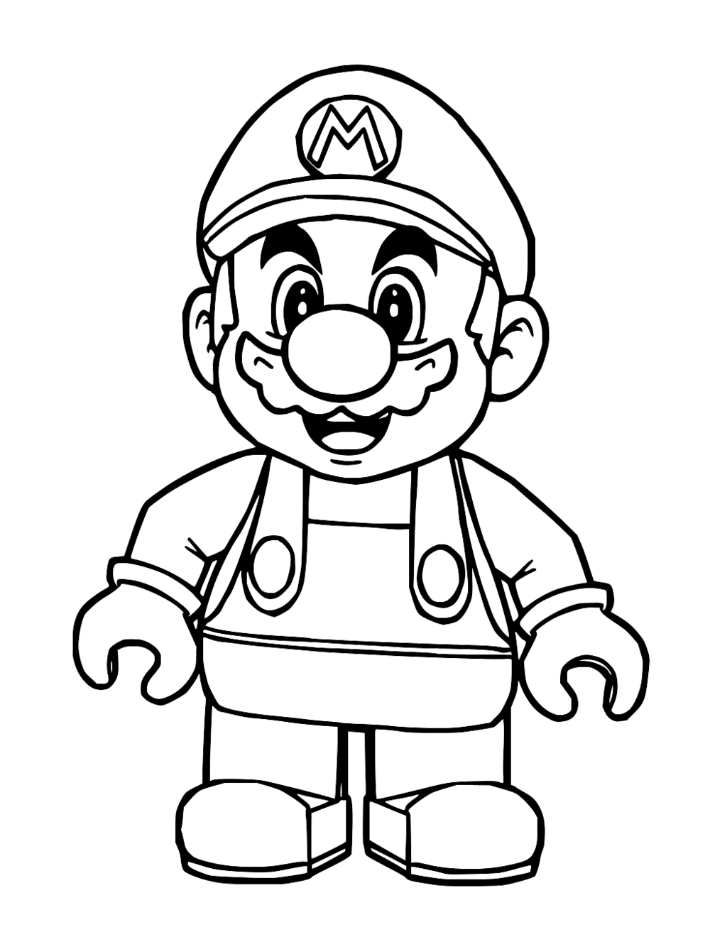 Lego Mario Coloring Page