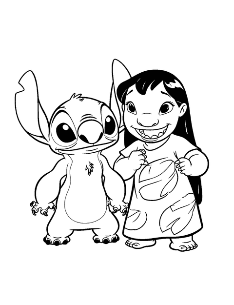 Lilo Y Stitch coloring page