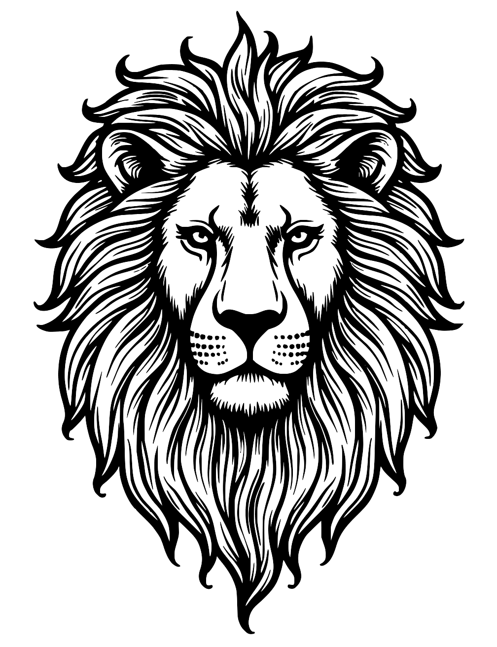 Lion Mandala Coloring Page