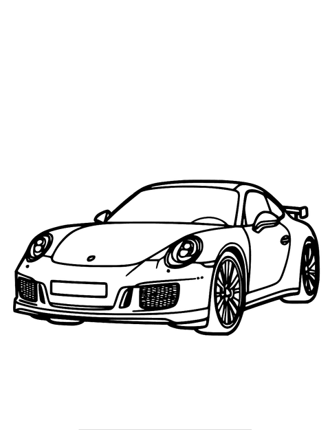 Luxe Auto coloring page