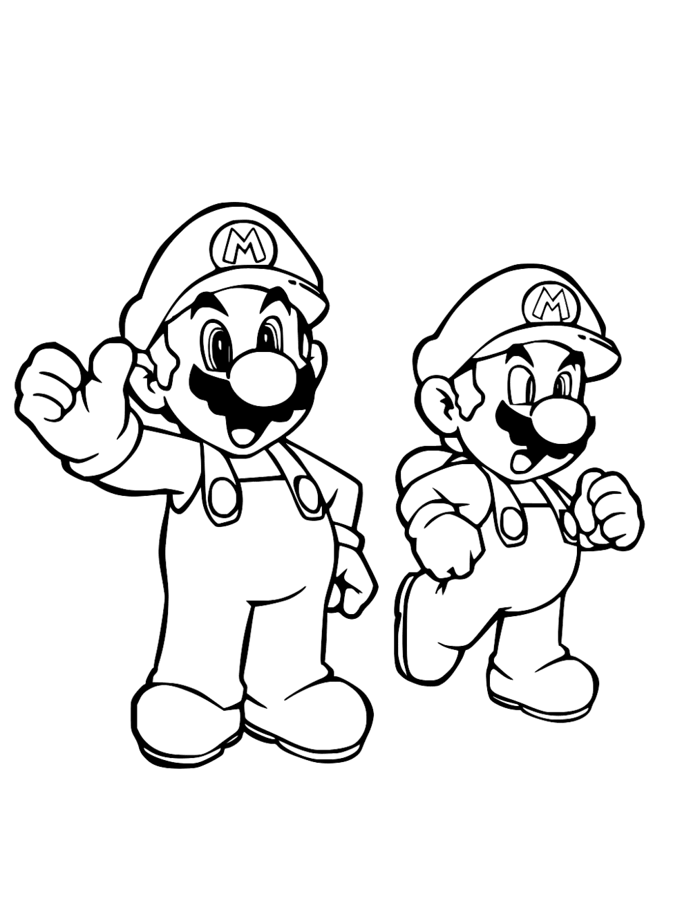 Mario Bros coloring page