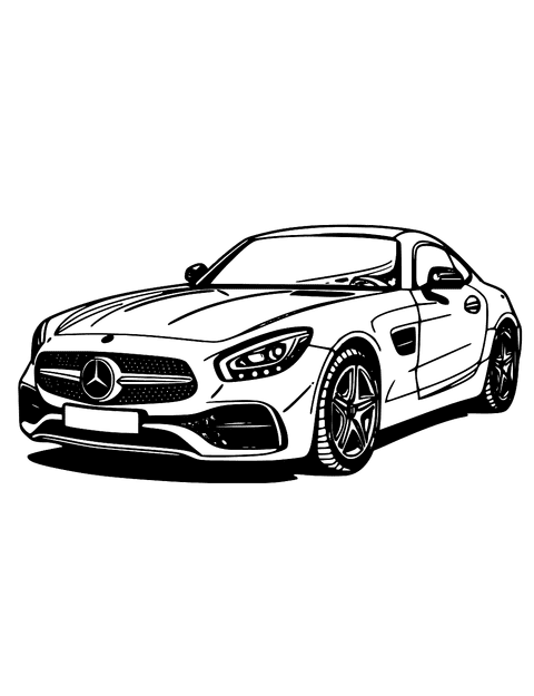 Mercedes Auto coloring page