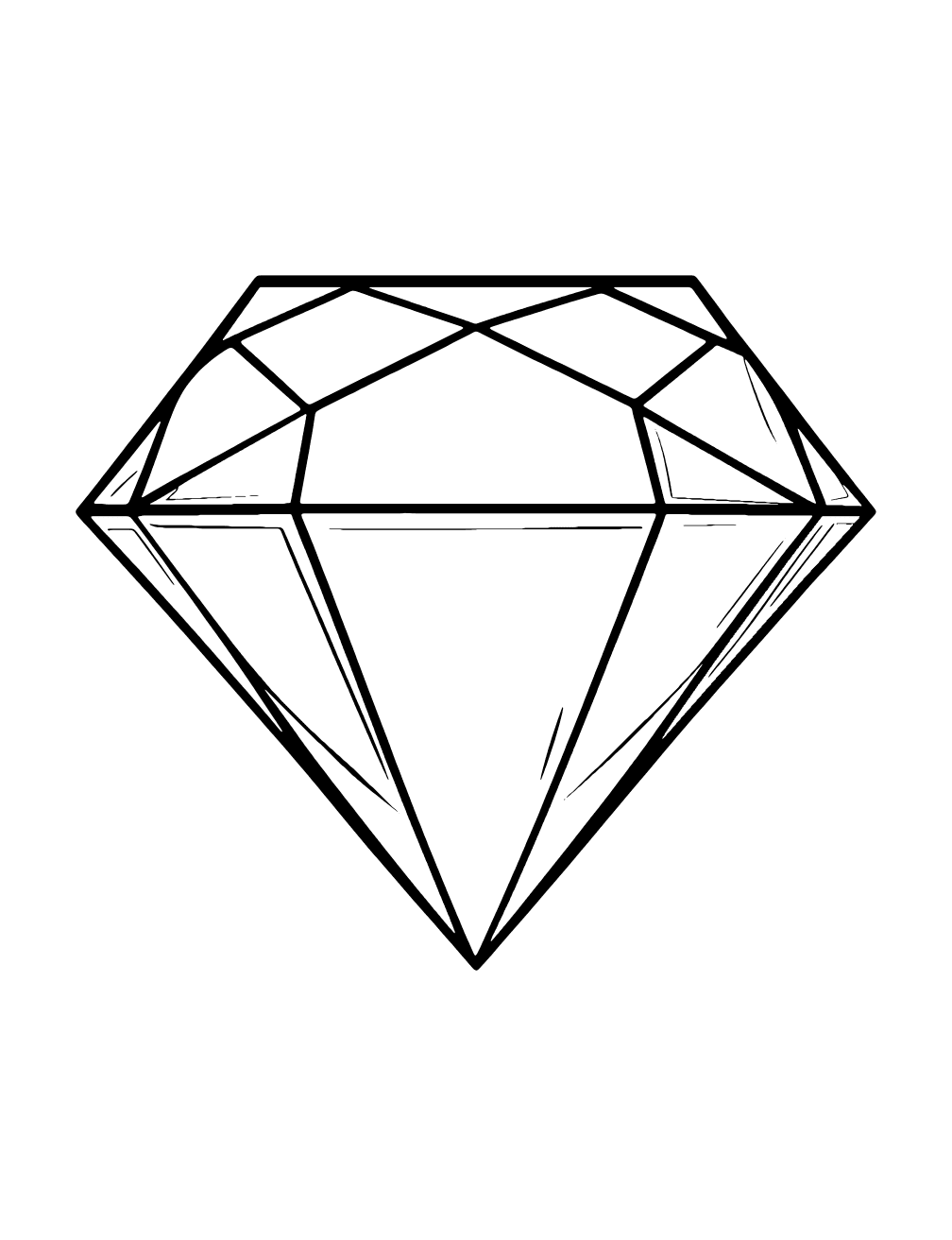 Dibujo de Diamante De Minecraft para colorear