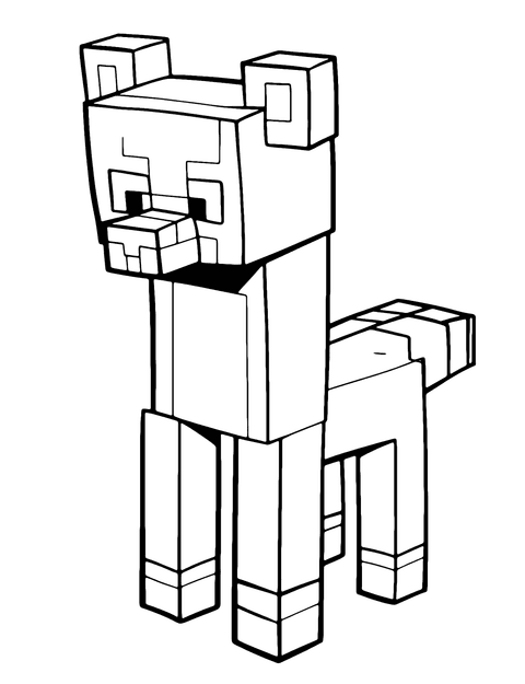 Zorro De Minecraft coloring page