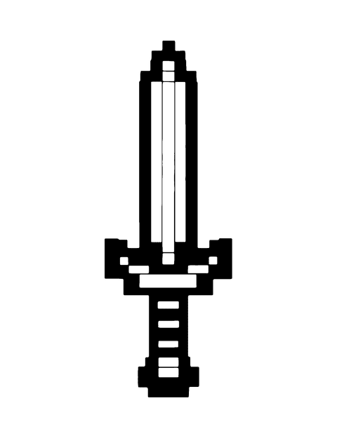 Espada De Minecraft coloring page