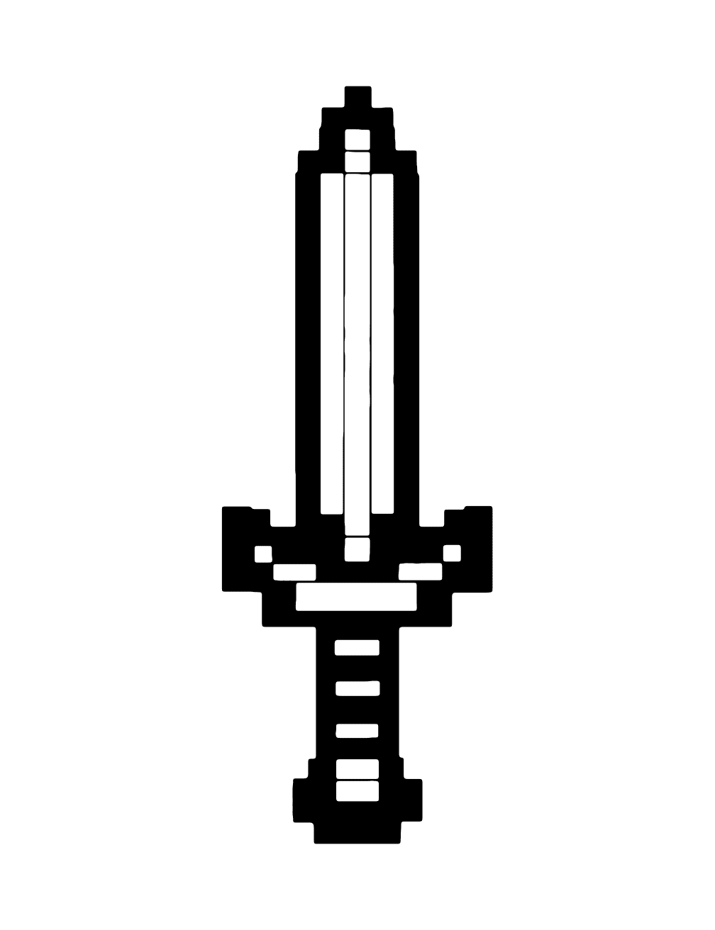 Dibujo de Espada De Minecraft para colorear