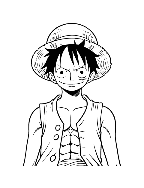 モンキー・d・ルフィ coloring page