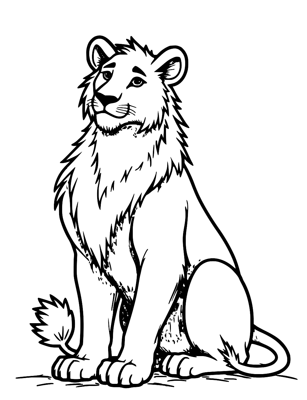 Mountain Lion Coloring Page