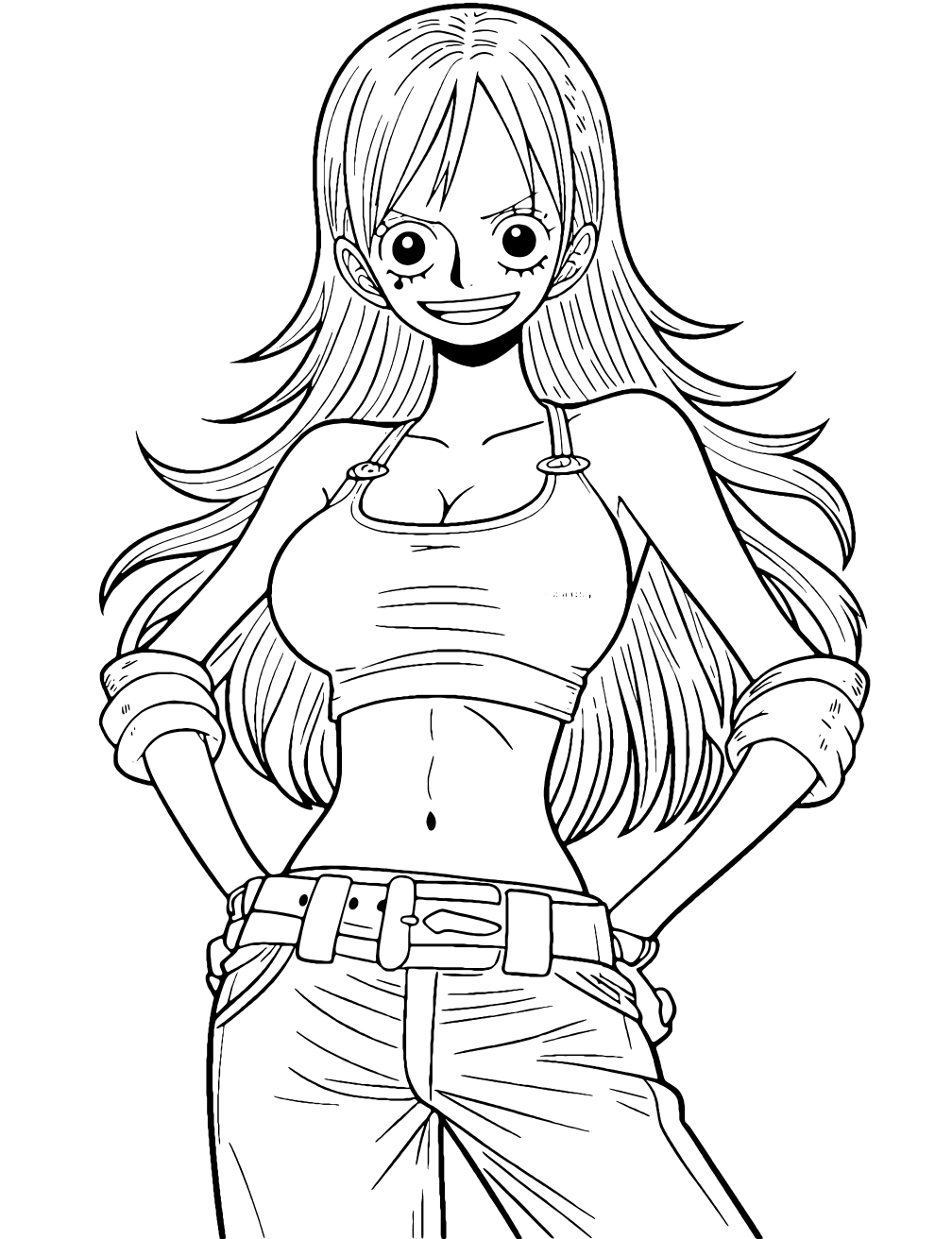 Nami One Piece Målarbild