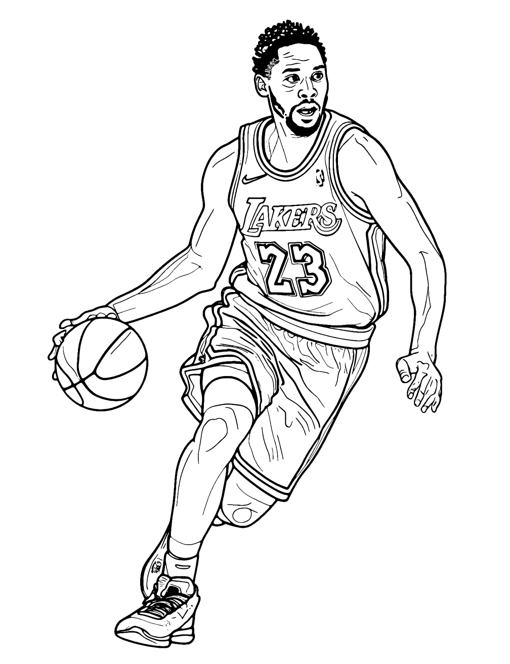 Jogador Da Nba Desenho para Colorir