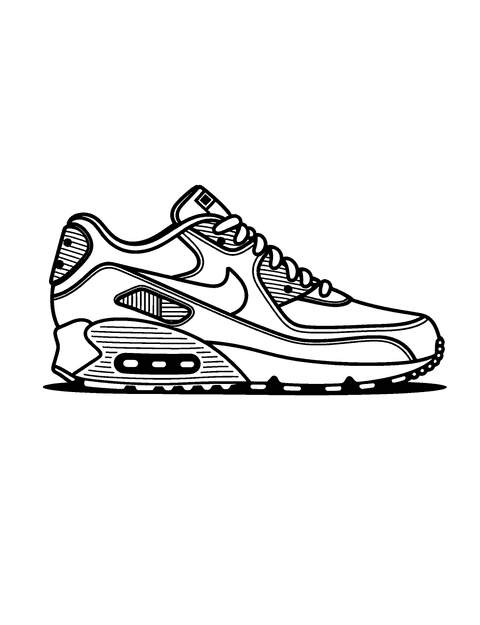 Nike Air Max coloring page