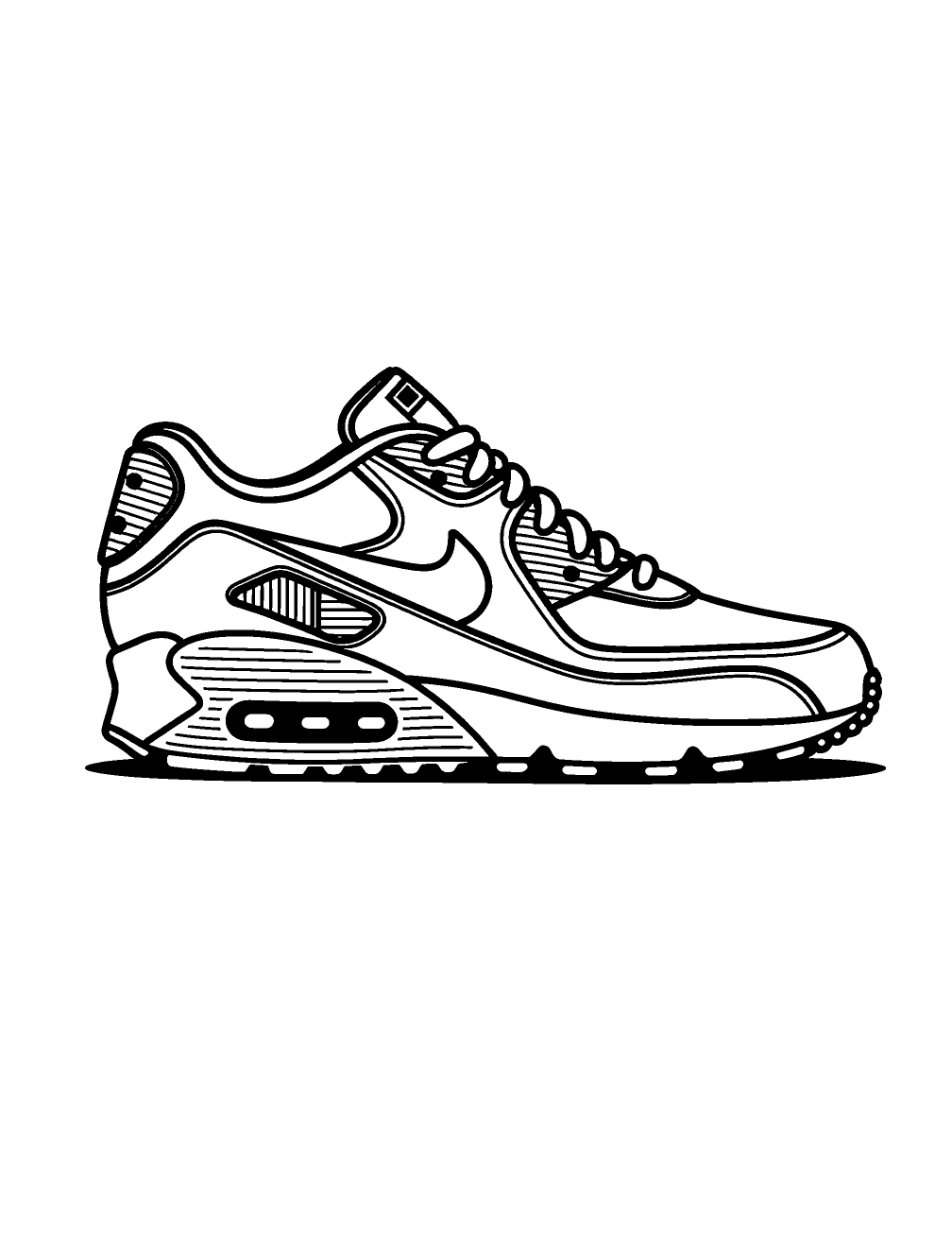 Nike Air Max Coloring Page