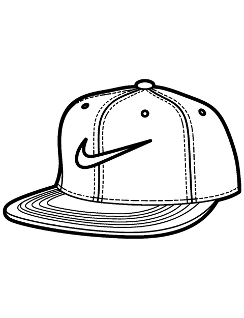 Nike Hat coloring page