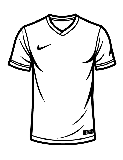 Nike Jersey coloring page