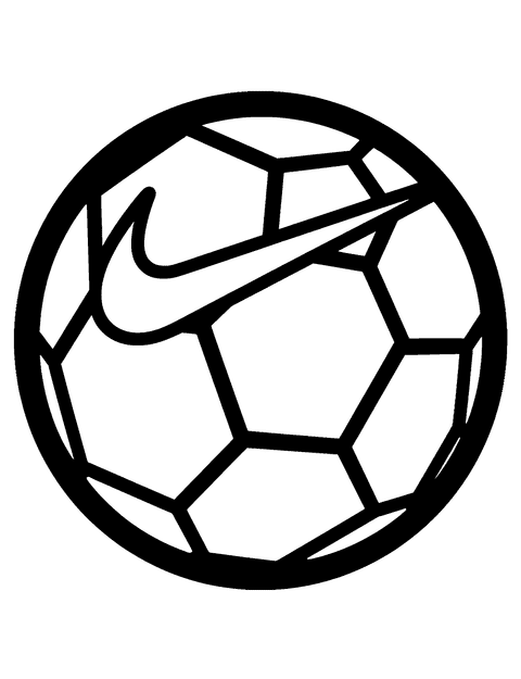 Nike Soccer Ball coloring page