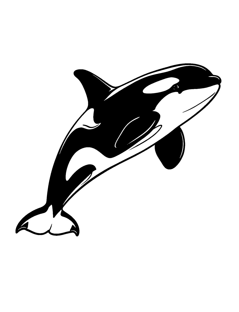 Orca Whale Coloring Page