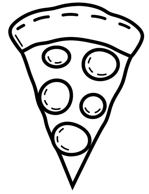 Fetta Di Pizza coloring page