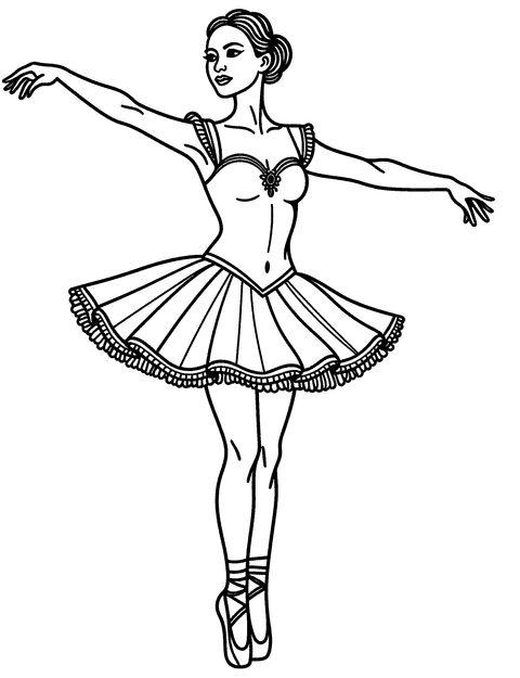 Plie Ballet coloring page