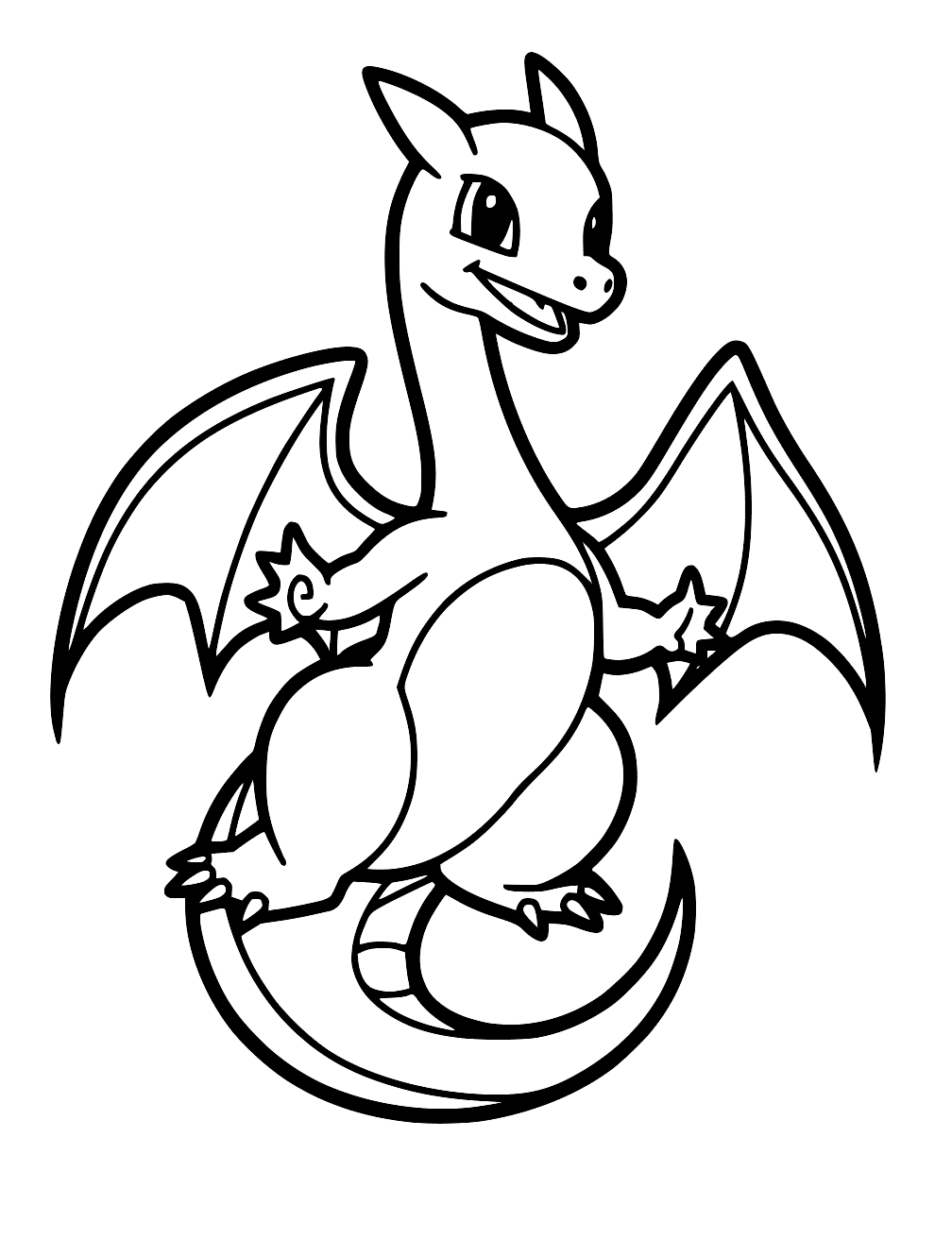 Coloriage Pokemon Dracaufeu