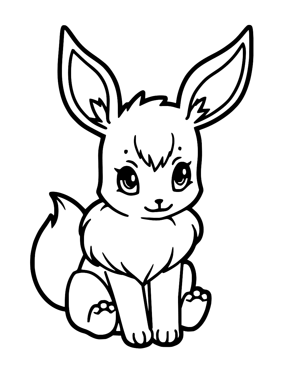 Coloriage Pokemon Evoli