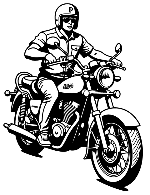 Motocicletta Della Polizia coloring page