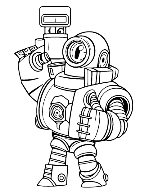 Rico Brawl Stars coloring page