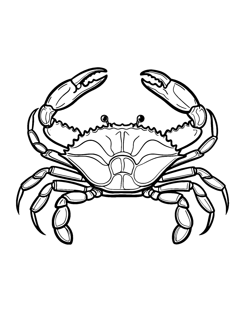 Rock Crab Coloring Page