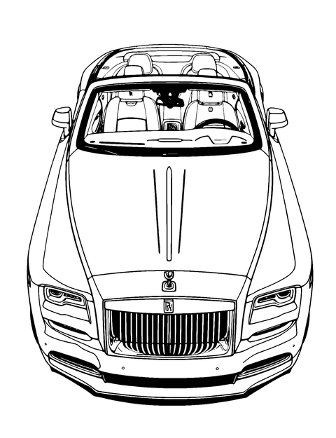 Rolls Royce Dawn Coloring Page