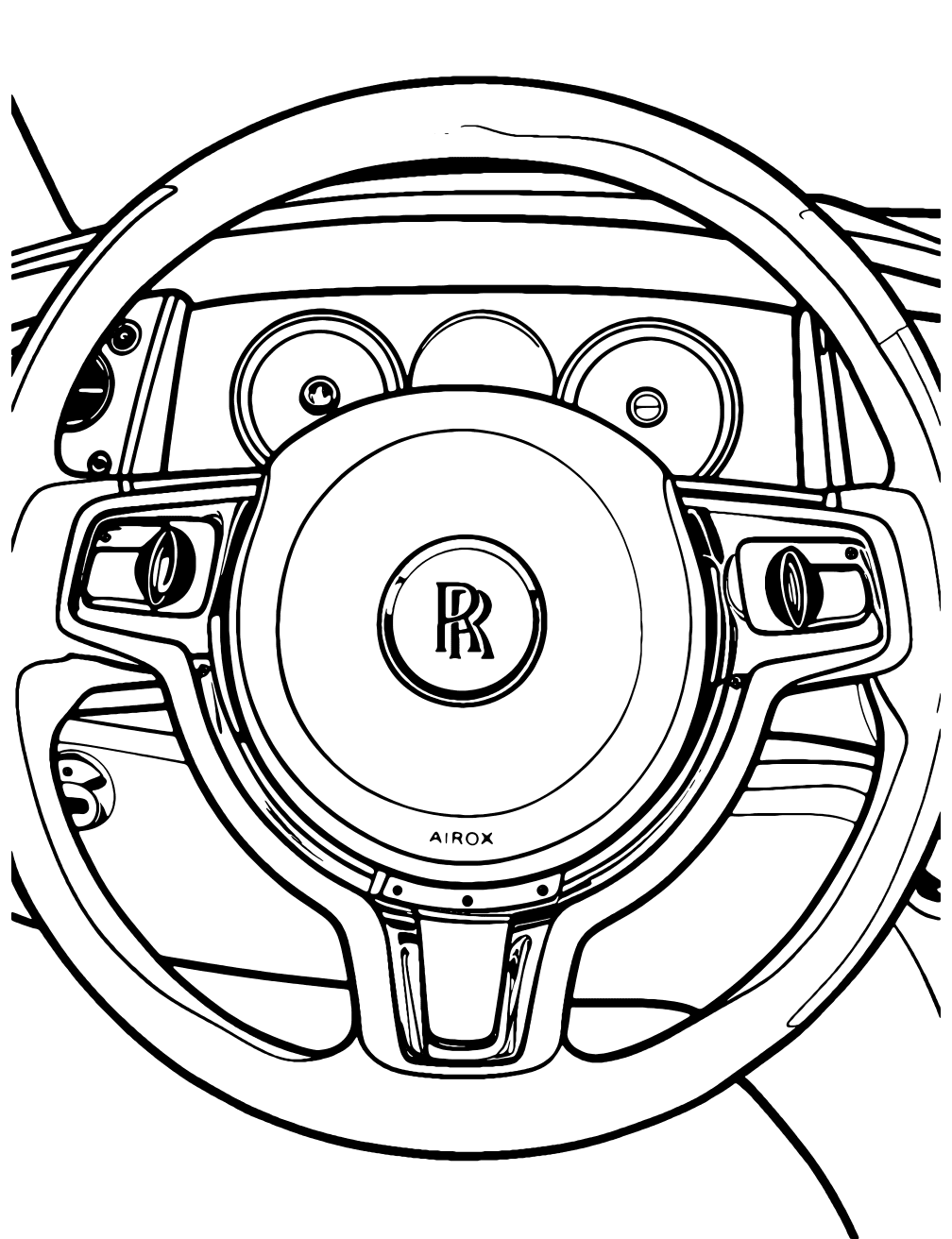 Volant Rolls Royce omalovánka