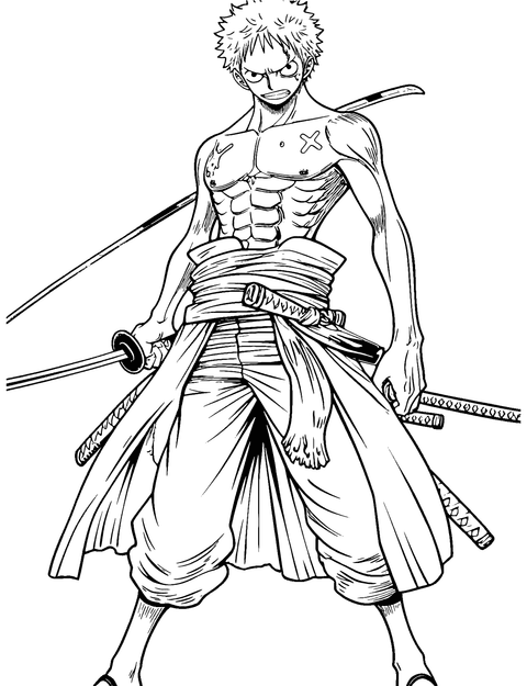 ロロノア・ゾロ coloring page