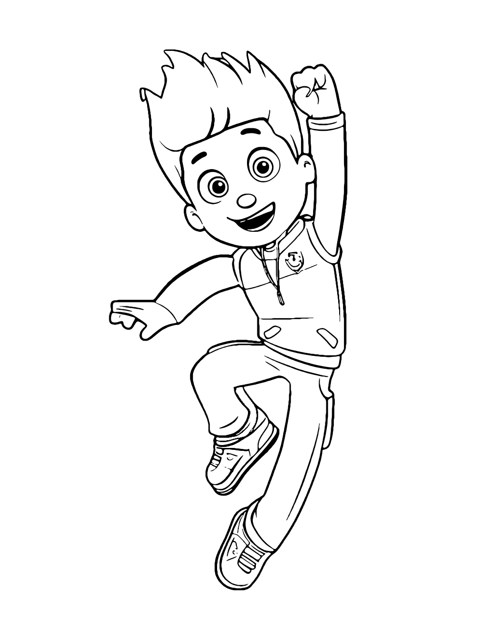 Ryder Paw Patrol Coloring Page