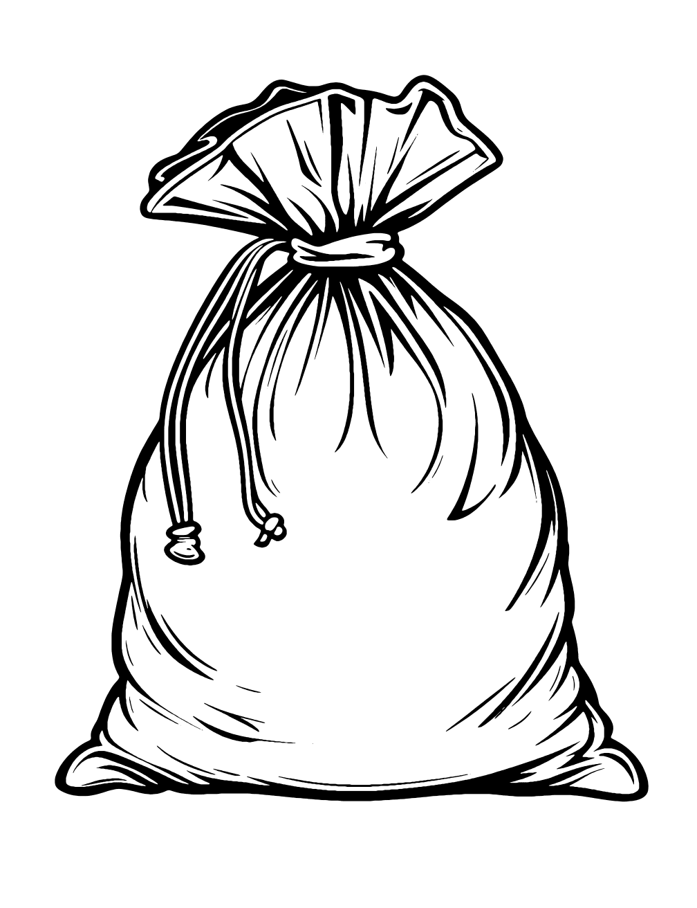 Santa Bag Coloring Page