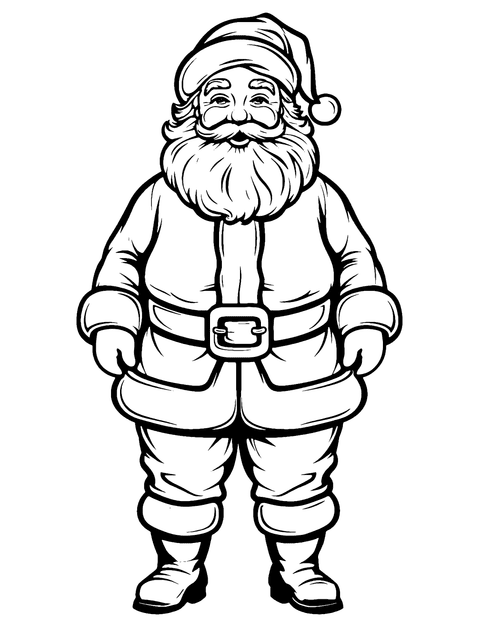 Santa Suit Coloring Page