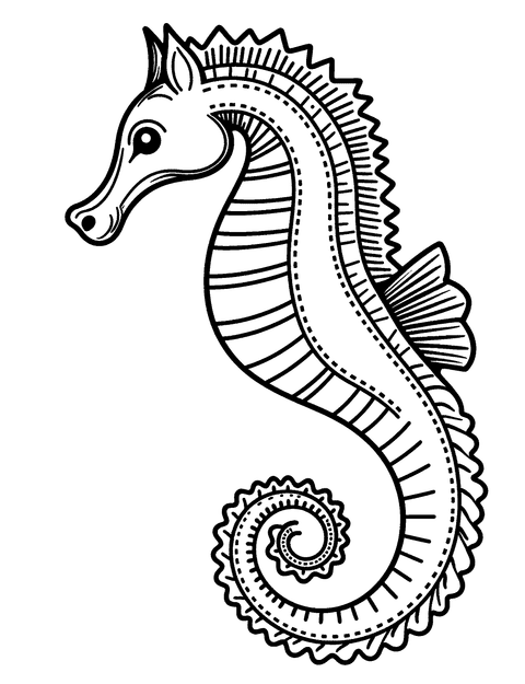 Cavalluccio Marino coloring page