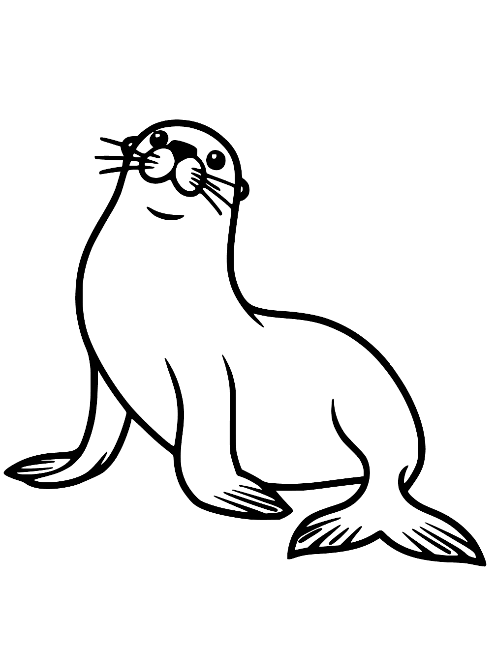 Sea Lion Coloring Page