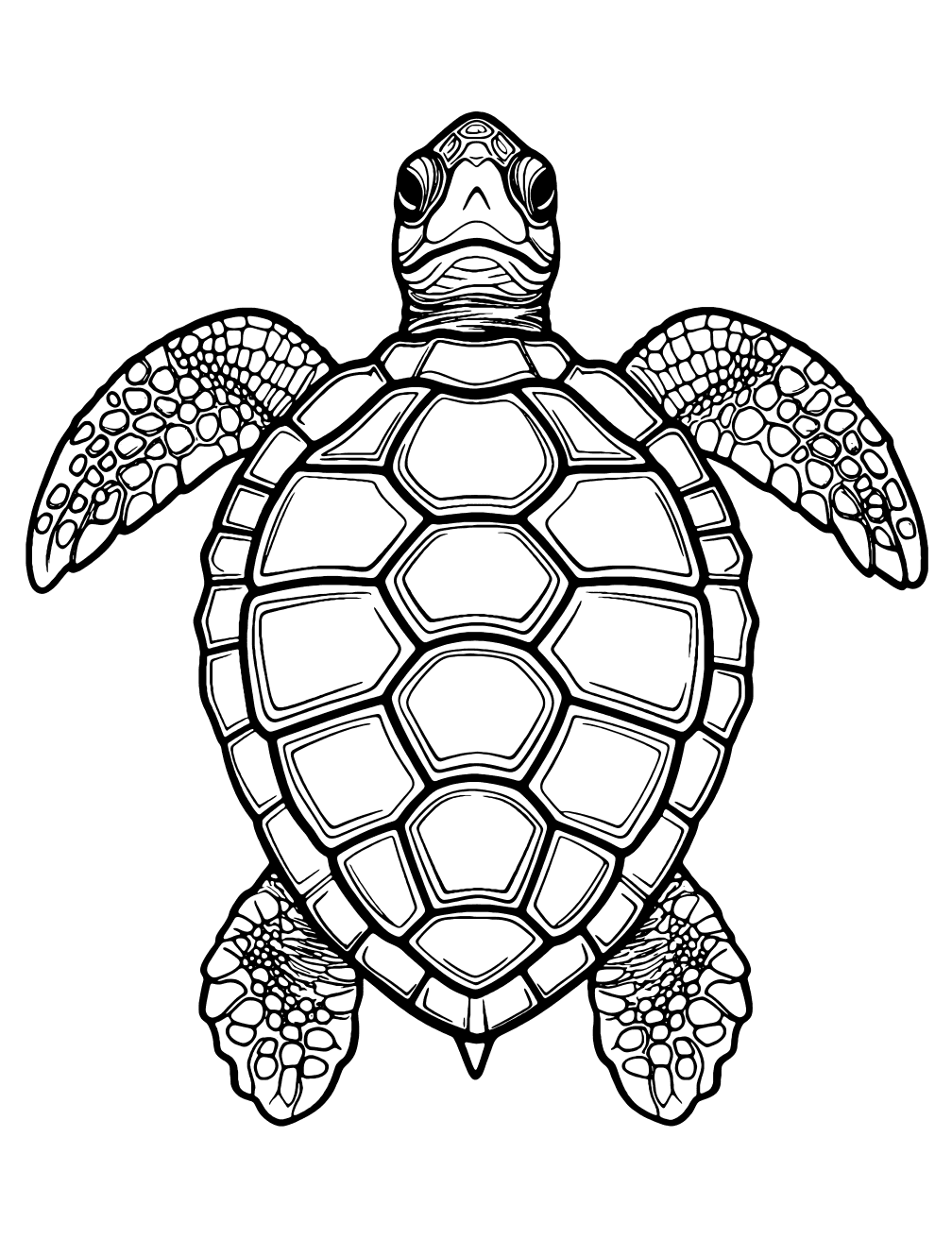 Sea Turtle Coloring Page