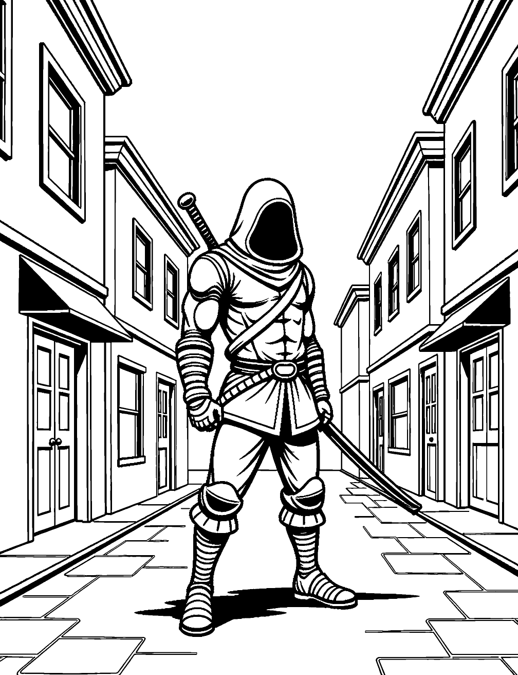 Coloriage Ninja De L'ombre