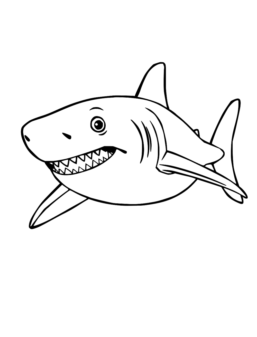 Shark Coloring Page