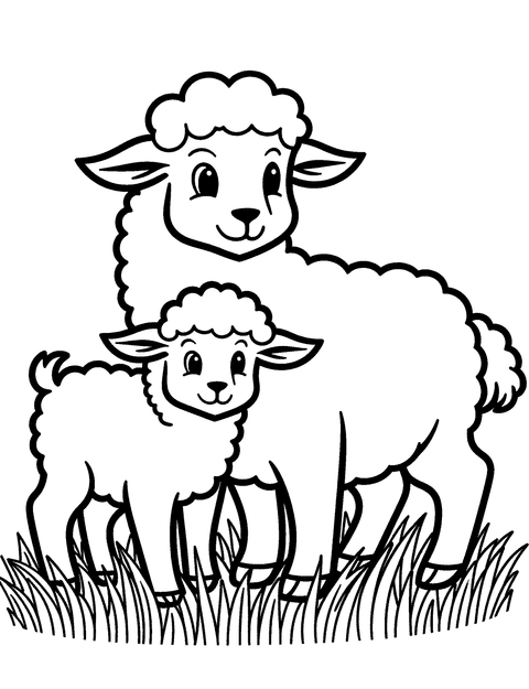 Pecora E Agnello coloring page