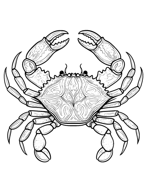 Snow Crab Coloring Page