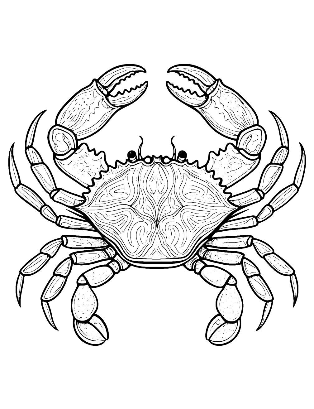 Snow Crab Coloring Page