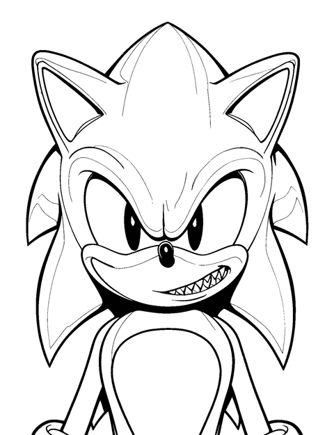 Sonic Exe coloring page