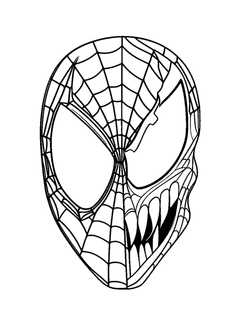 Spider Man Venom coloring page