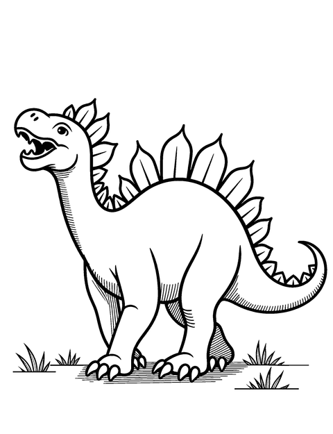 Spinosaurus coloring page