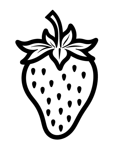 Frutta Fragola coloring page