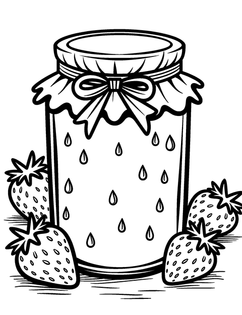 Marmellata Di Fragole coloring page