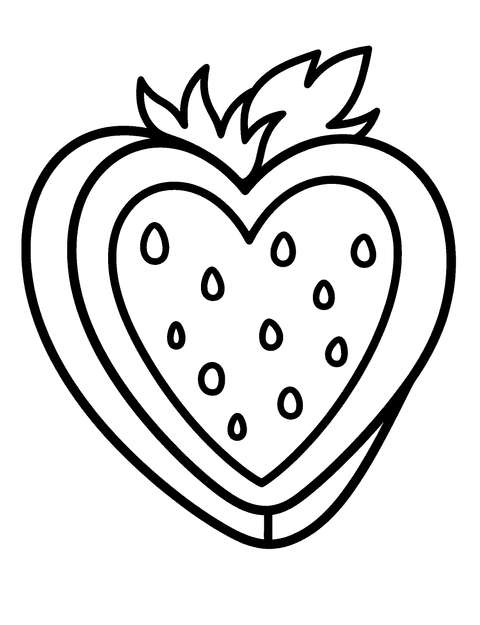 Fetta Di Fragola coloring page